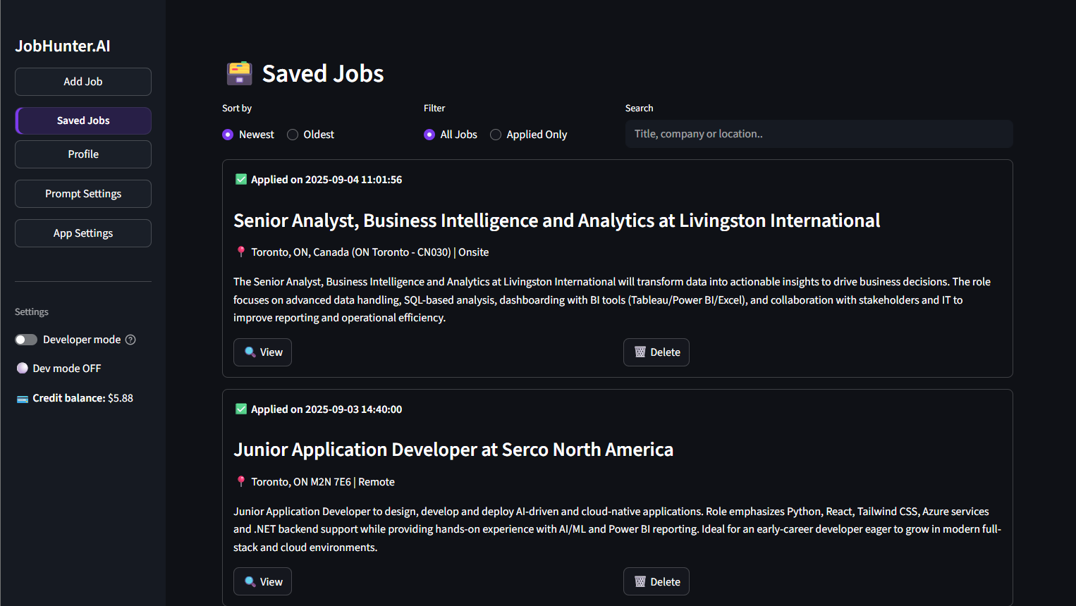 Job Hunter AI Assistant